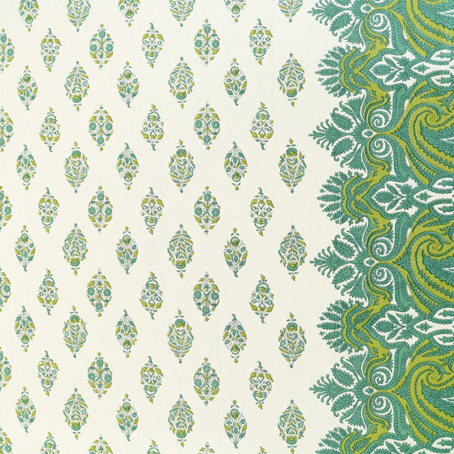 India Ink Paisley Cascade Tablecloth - 6 Seater detail
