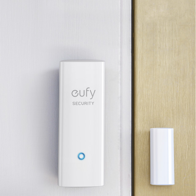 Eufy Entry Sensor on the door and wall