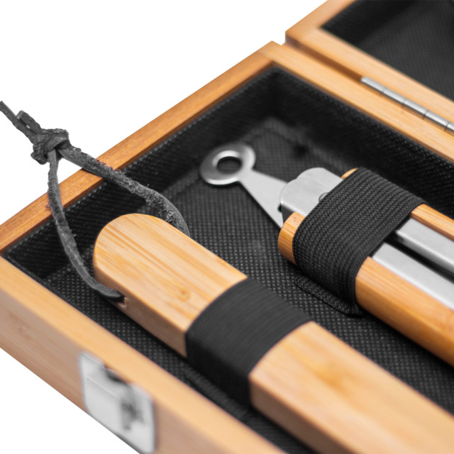 Gift Baskets Bamboo Braai Case, 3-Piece detail