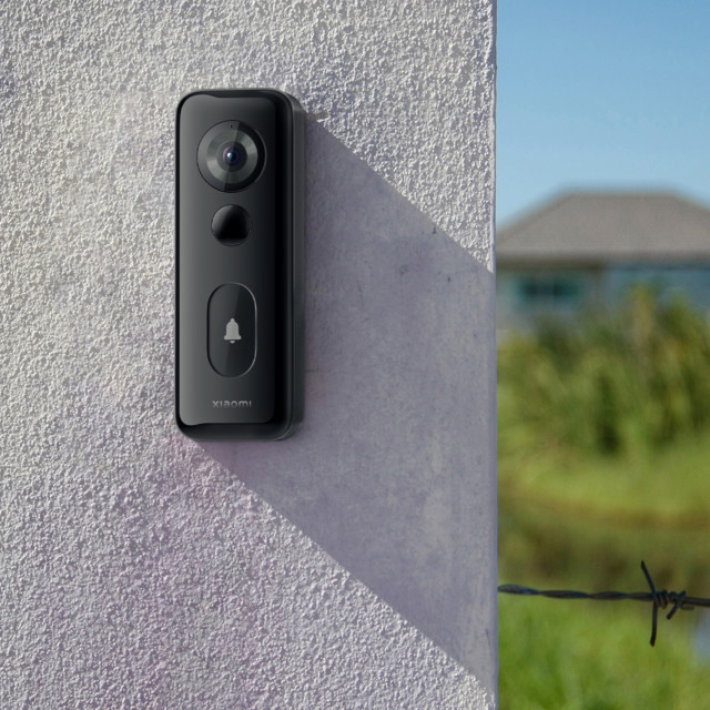 Xiaomi 3S Smart Doorbell mounted on the wall