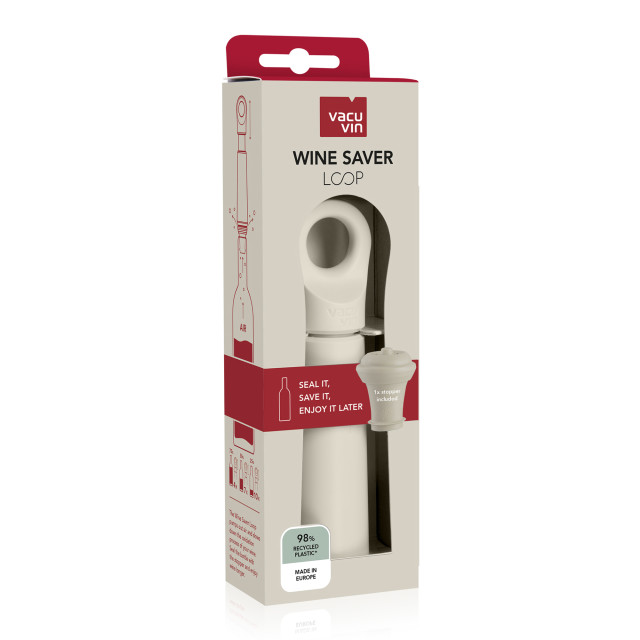 Vacu Vin Wine Saver Loop - Sand packaging