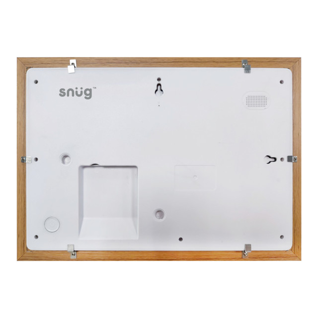 Snug Frameo Wooden-Finish Wi-Fi Digital Photo Frame, 25cm angle