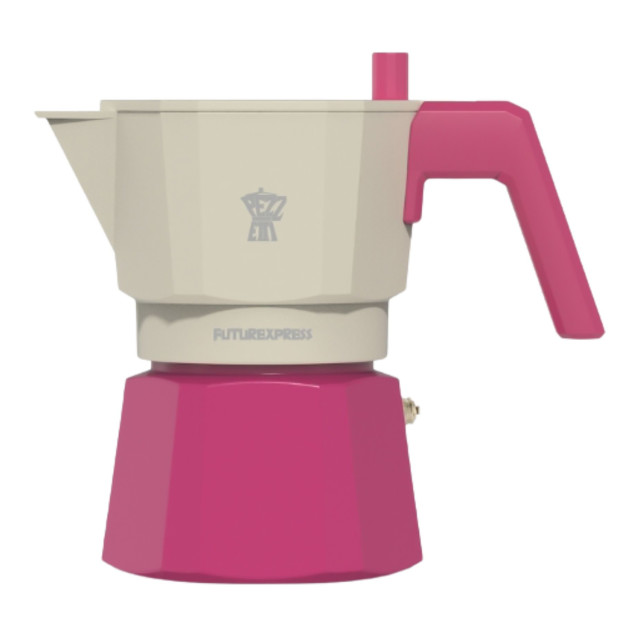 Pezzetti Future Express Moka Pot, 6 Cups - Pink