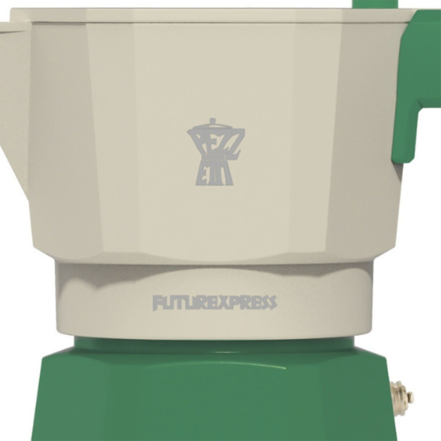 Pezzetti Future Express Moka Pot, 3 Cups - Green detail