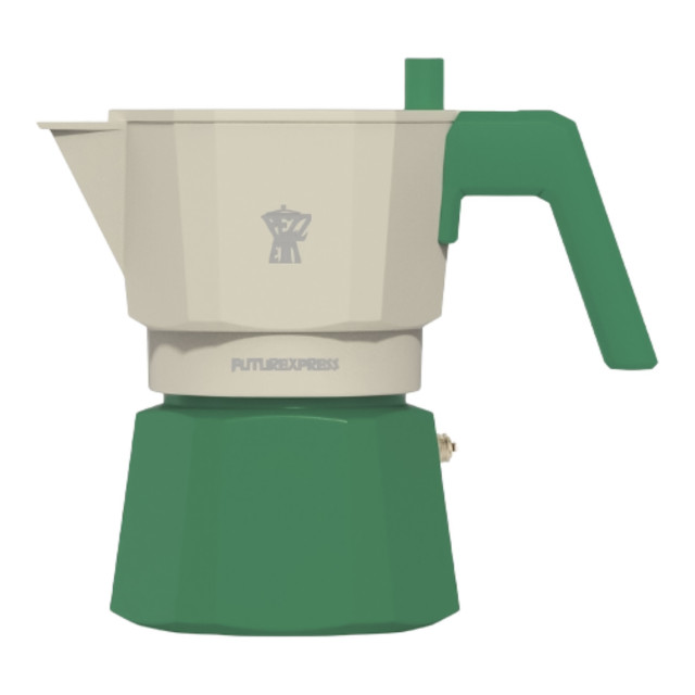 Pezzetti Future Express Moka Pot, 3 Cups - Green