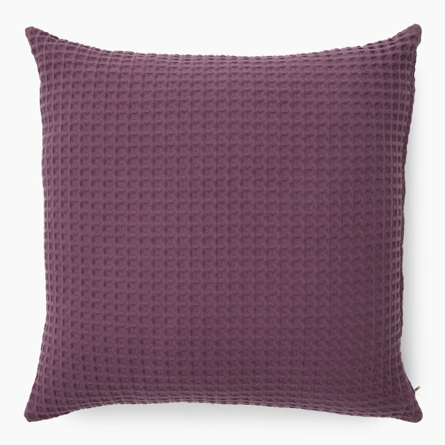 Thread Office Sangria Waffle Scatter Cushion with Feather Blend Inner, 60m x 60cm