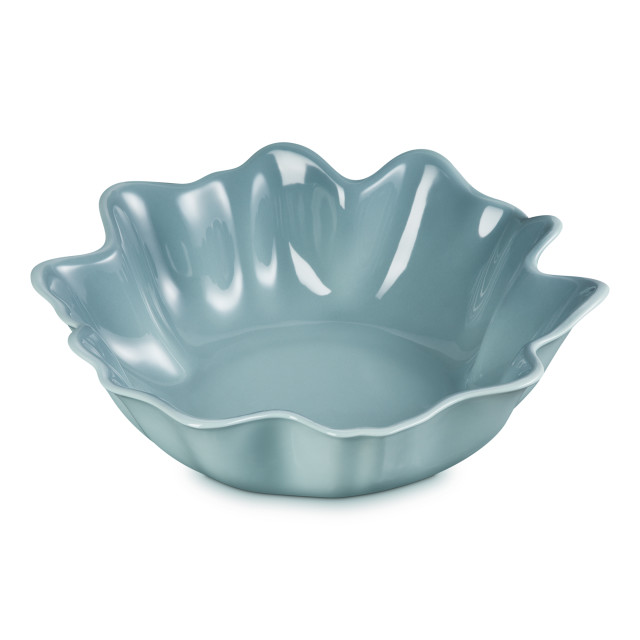 Le Creuset Sea Salt Stoneware Ruffle Serving Bowl, 3.8L