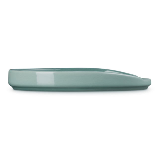 Le Creuset Sea Salt Oval Spoon Rest, 16cm angle
