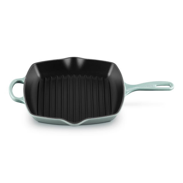 Le Creuset Sea Salt Signature Square Skillet Grill, 26cm