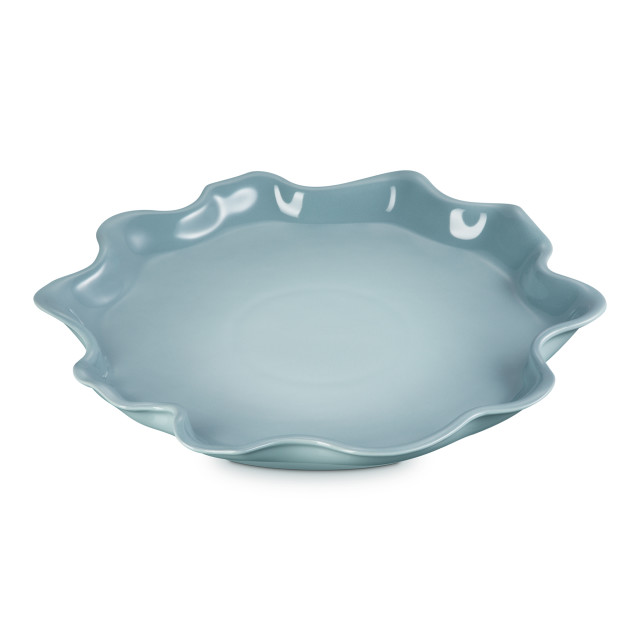 Le Creuset Sea Salt Ruffle Stoneware Serving Platter, 36cm
