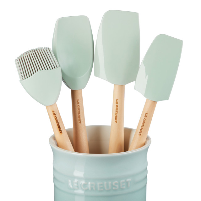 Le Creuset Sea Salt Utensil Set, 5-Piece detail