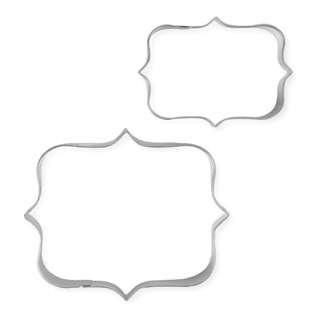 PME Plaque Round Edge Cookie Cutters, Set of 2