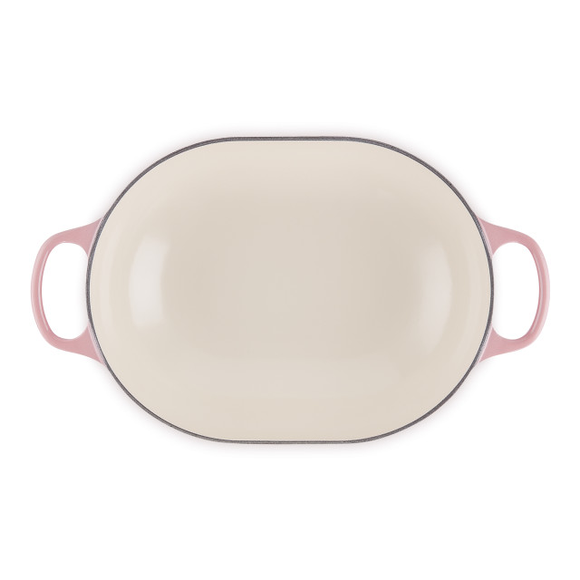 Le Creuset Berry Signature 6.3 Litre Oval Cast Iron Casserole, 31cm angle