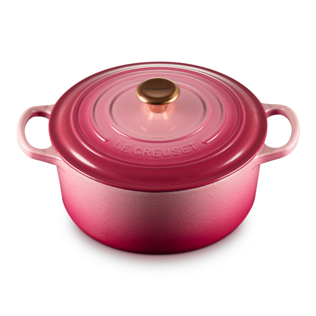 Le Creuset Berry Signature 3.3 Litre Round Cast Iron Casserole, 22cm
