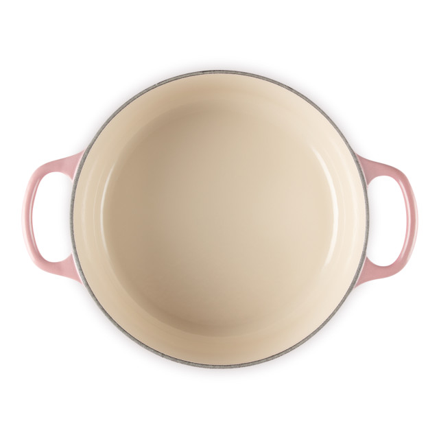 Le Creuset Berry Signature 3.3 Litre Round Cast Iron Casserole, 22cm angle