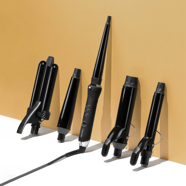 Veaudry myCurl Interchangeable Curling Wand Duo, Set of 2 with other accessories