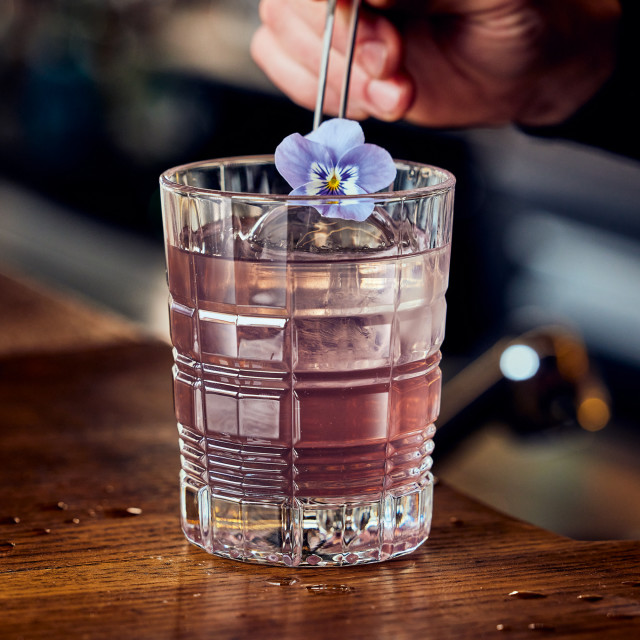 Arcoroc Brixton Whiskey Glasses, Set of 6 on the table