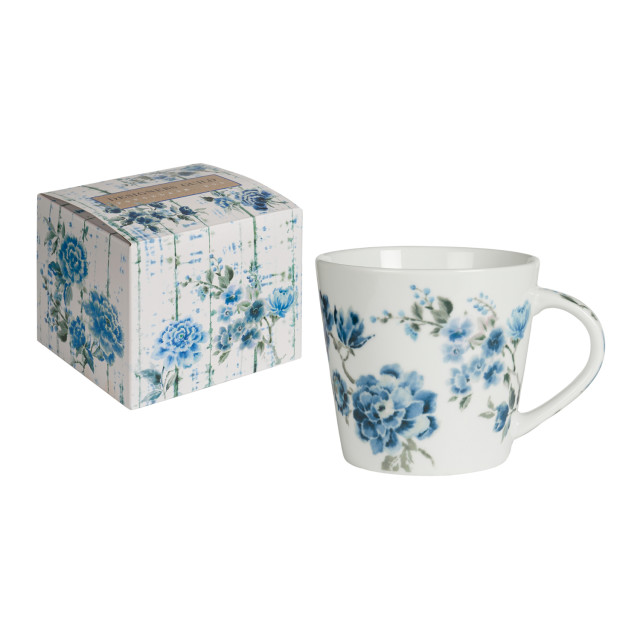 Designers Guild Kyoto Indigo Flower Mug, 420ml packaging