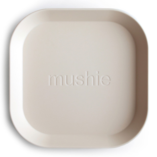 Mushie Square Dinner Plate - Ivory