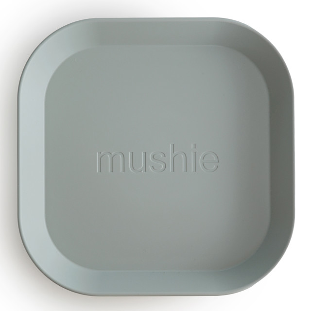 Mushie Square Dinner Plate - Sage