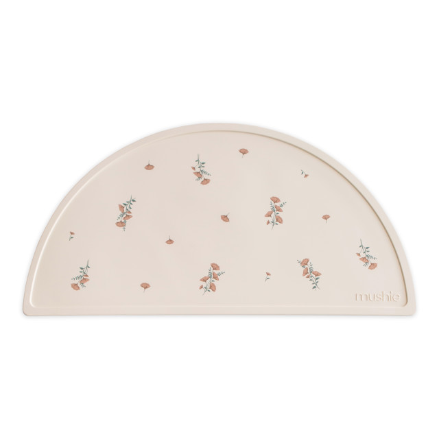 Mushie Silicone Placemat - Pink Flowers