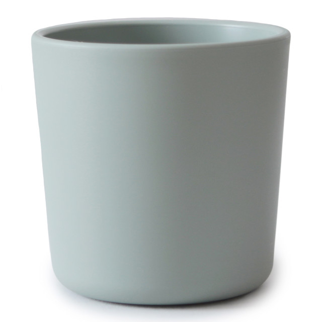 Mushie Baby Cups, Set of 2 - Sage angle