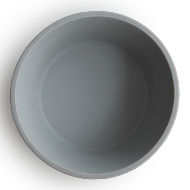 Mushie Silicone Suction Bowl, 280ml - Stone angle