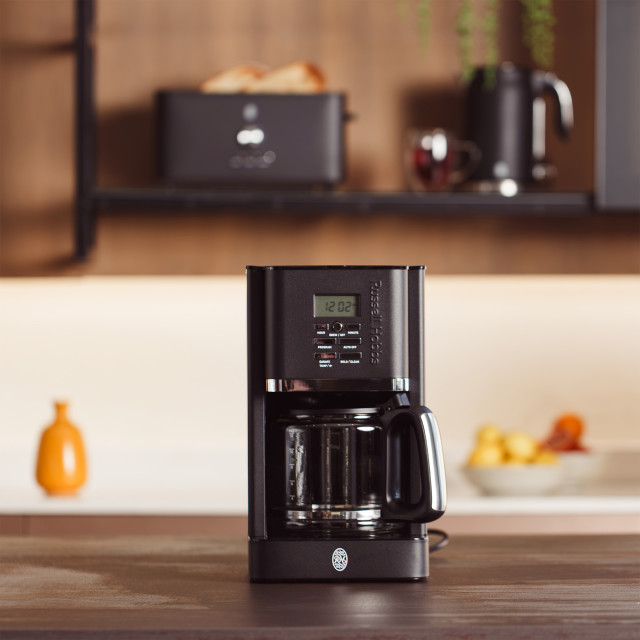 Russell Hobbs Nexus Stainless Steel Digital Coffee Maker, 1.8L - Black