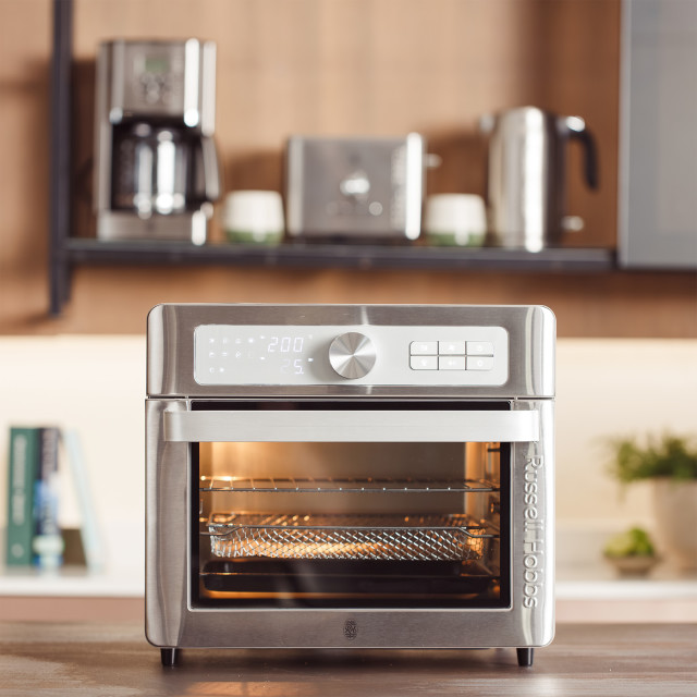 Russell Hobbs Nexus Stainless Steel Digital Airfryer Oven, 30L - Silver
