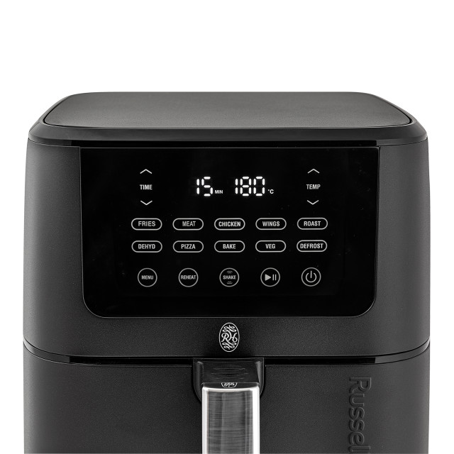 Russell Hobbs Nexus Stainless Steel Digital Airfryer, 7.5L - Black detail