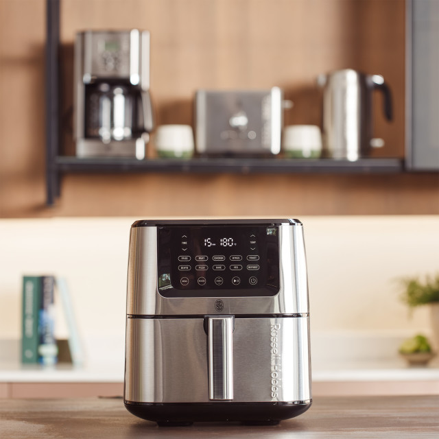 Russell Hobbs Nexus Stainless Steel Digital Airfryer, 7.5L - Silver