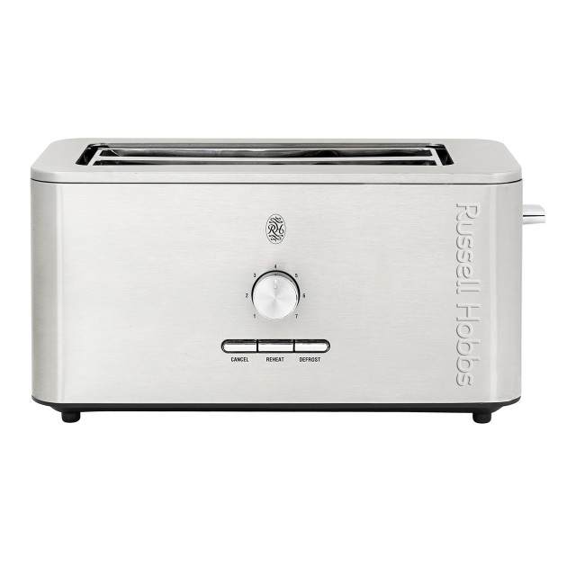 Russell Hobbs Nexus Stainless Steel 4-Slice Toaster - Silver angle