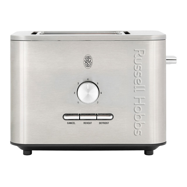 Russell Hobbs Nexus Stainless Steel 2-Slice Toaster - Silver angle