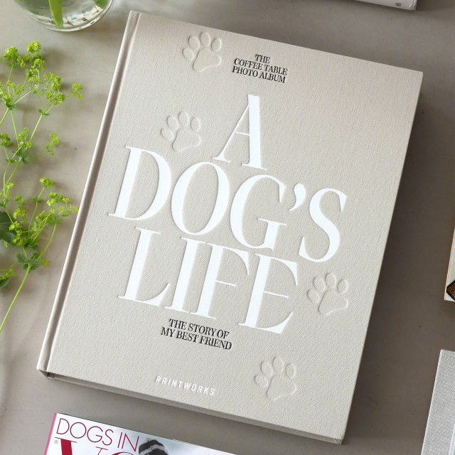 Printworks A Dogs Life Blank Photo Album on the table