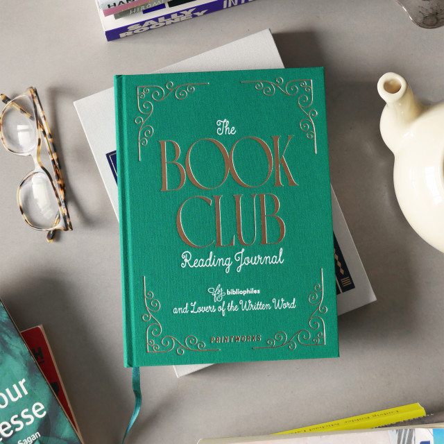 Printworks Book Club Reading Journal on the table