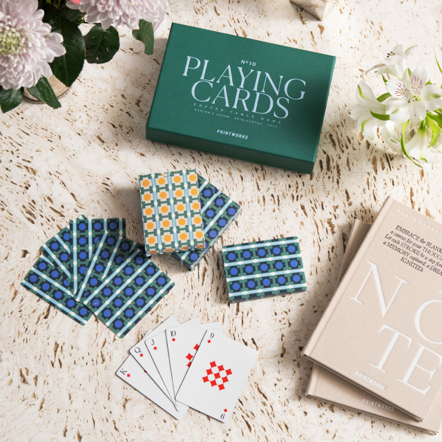 Printworks Classic Double Set of Playing Cards on the table