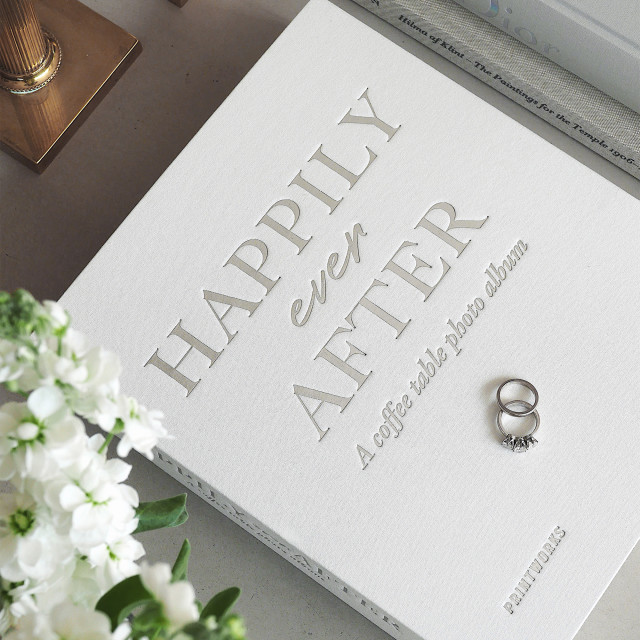 Printworks Happily Ever After Photo Album on the table