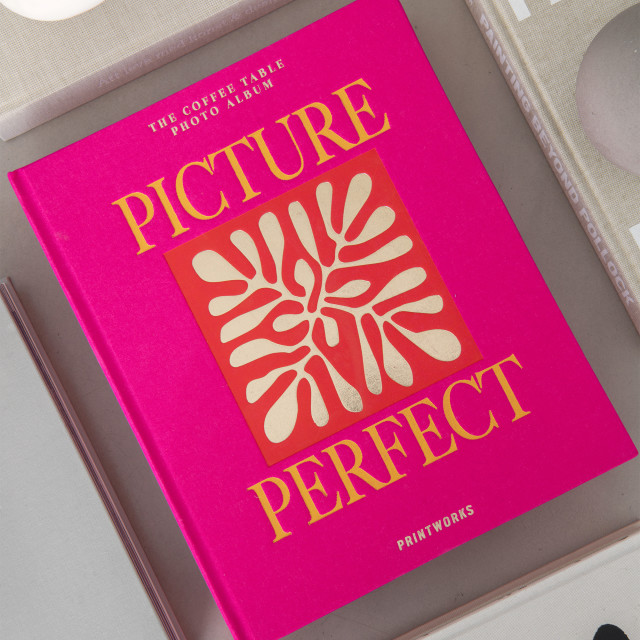 Printworks Picture Perfect Blank Photo Album - Pink on the table
