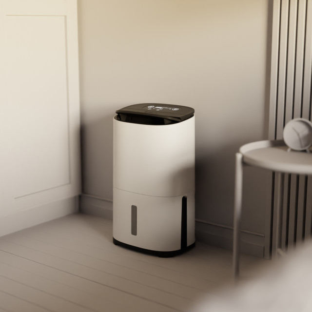 Meaco Dry Arete Two Dehumidifier & Air Purifier, 25L in the bedroom