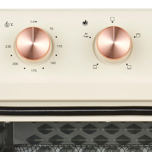 Mellerware AeroChef Pro 16 Steel Rose Gold Manual Airfryer Oven, 16L detail