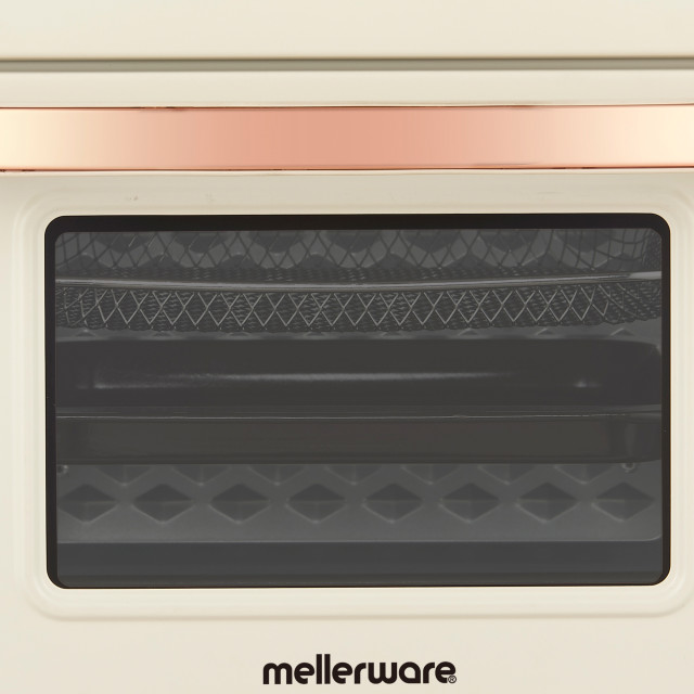 Mellerware AeroChef Pro 16 Steel Rose Gold Manual Airfryer Oven, 16L detail