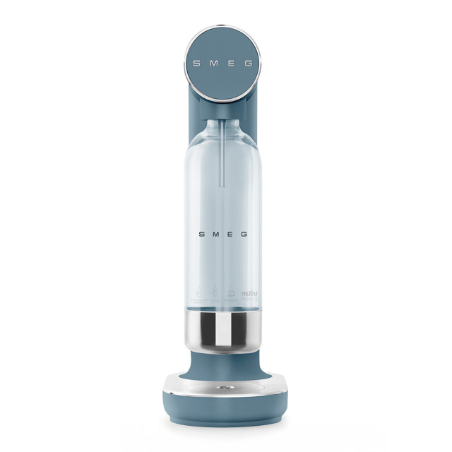 Smeg Soda Maker - Matte Storm Blue angle