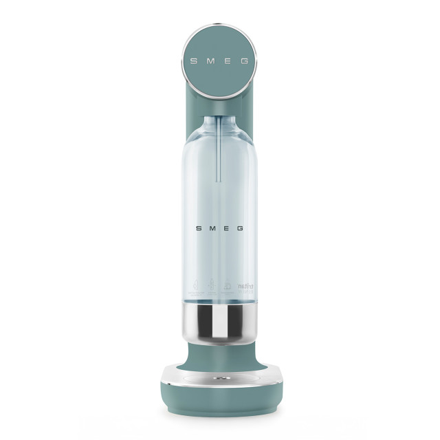 Smeg Soda Maker - Matte Emerald Green angle