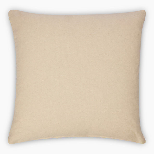 Thread Office Green Gridlock Scatter Cushion with Feather Blend Inner, 50cm x 50cm back view