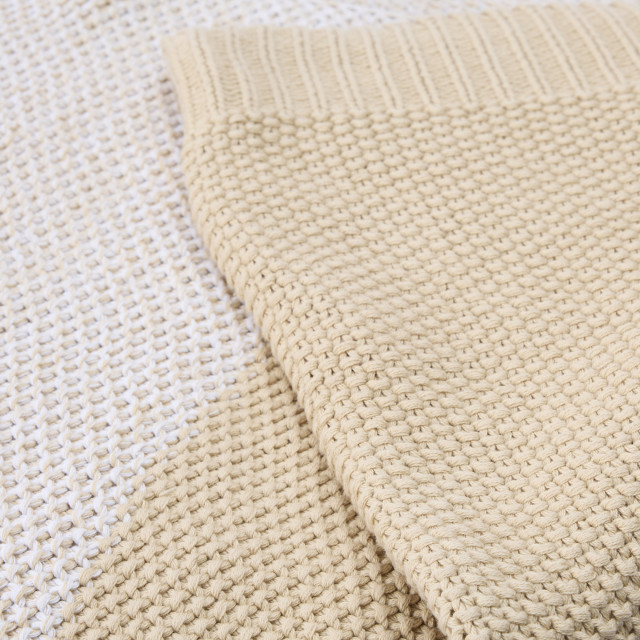 Thread Office Natural Mingle Knitted Mingle Cotton Throw 180cm x 200cm detail