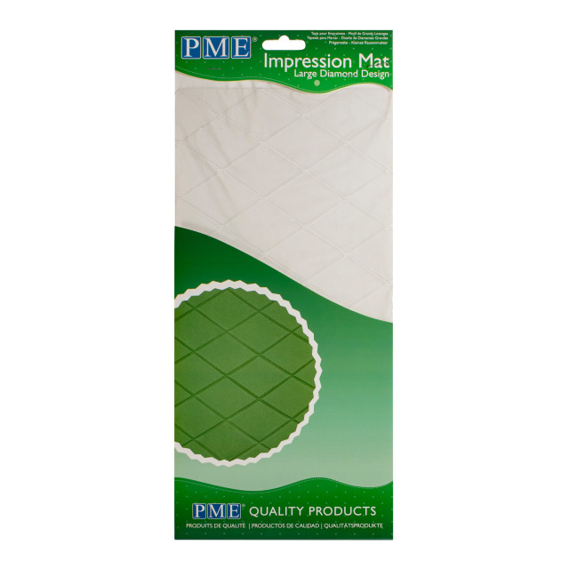 PME Diamond Fondant Impression Mat - Large packaging