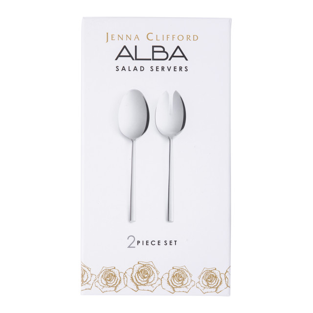 Jenna Clifford Alba Salad Servers, Set of 2 packaging