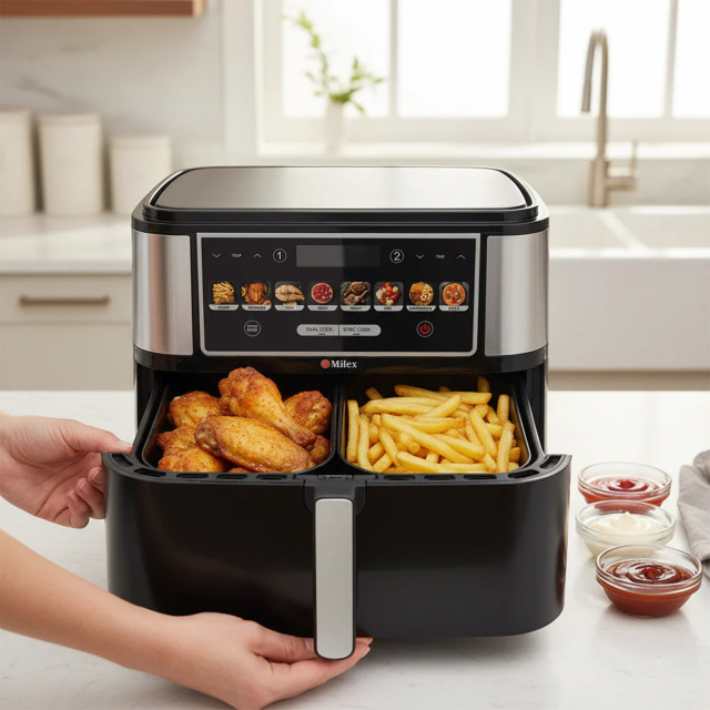 Milex Dual Airfryer, 10L