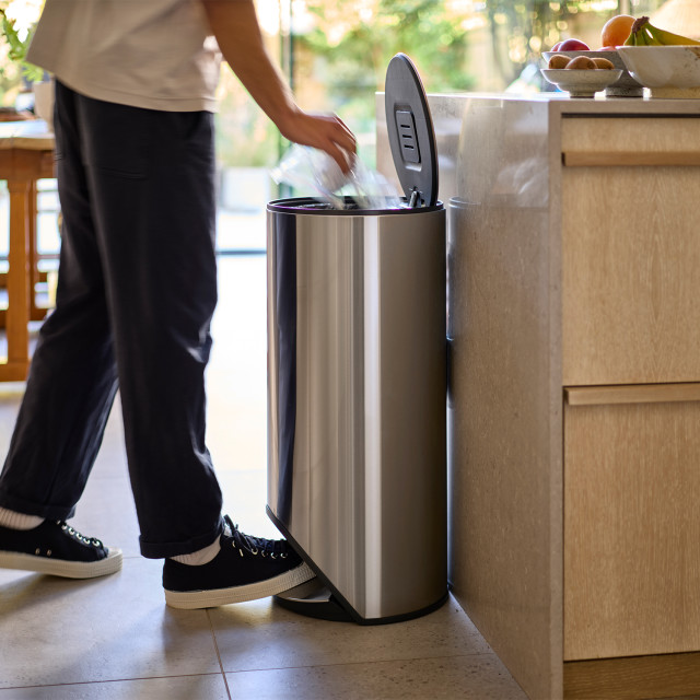 Joseph Joseph Arc 30L Pedal Bin - Stainless Steel in the kitchen