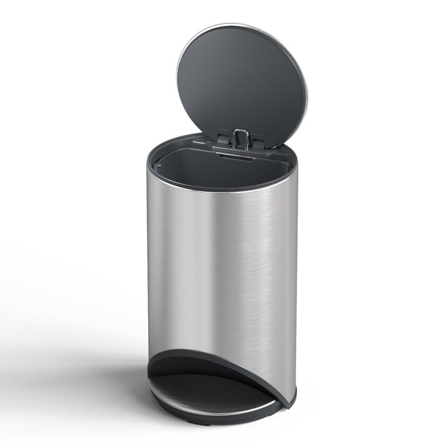 Joseph Joseph Arc 10L Pedal Bin - Stainless Steel angle